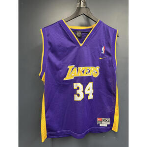 Vintage 90s Nike Los Angeles Lakers Shaq Jersey Youth XXL
